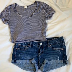 XS GARAGE CROP TOP TSHIRT